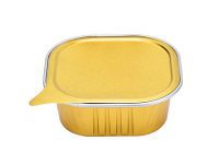Contenant carré scellable en aluminium