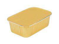 Contenant rectangulaire scellable en aluminium