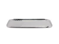 Contenant rectangulaire en aluminium à paroi ondulée, bord L