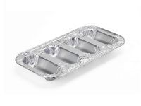 Contenant en aluminium à compartiments multiples et à paroi ondulée
